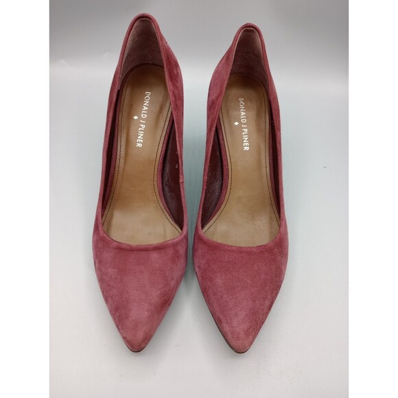 DONALD J PILNER Women's Treva 085 Burgundy Suede Pumps High Heel Career 8.5 M - Picture 6 of 11